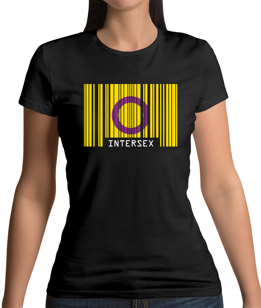 LGBT Barcode Flags Intersex Womens T Shirt Lesbian Gay Bi